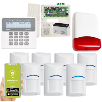 ZESTAW ALARMOWY SATEL PERFECTA 16 SET-A 7 CZUJEK BOSCH + PRF-LCD + SYRENA TI700